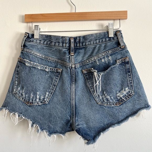 AGOLDE Distressed Denim Shorts - Picture 3 of 4